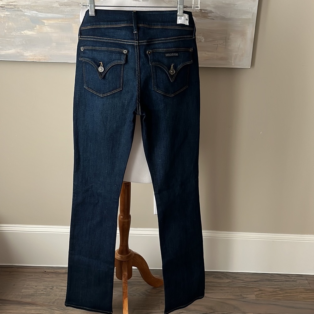 NWT Hudson “Beth Baby Boot” dark denim mid rise jeans - Picture 4 of 13